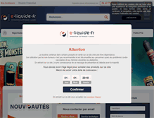 Tablet Screenshot of e-liquide-fr.com
